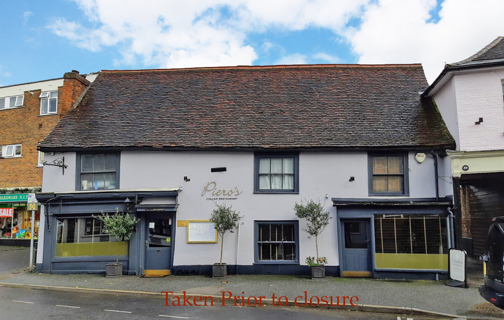 Vacant restaurant with potential for 100 to 150 covers to let in affluent Essex