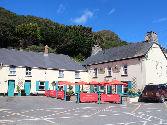 Prominent pub in village seaside resort let by Sidney Phillips